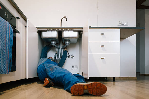Professional Drain Cleaning technician working in Bluemont, VA